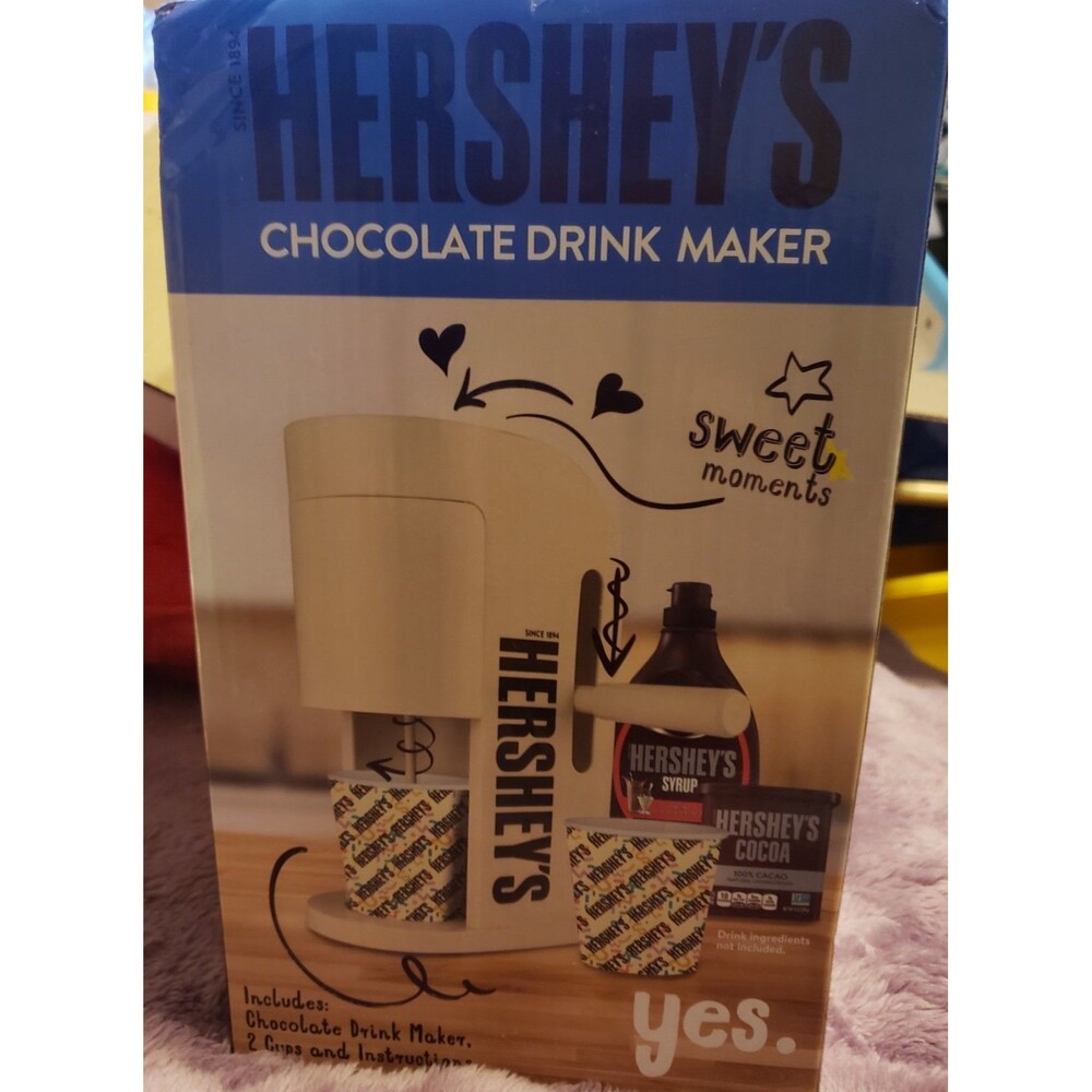 Hershey's Chocolate Drink Maker with 2 Cups - New Sealed Family Fun